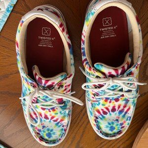 Ladies Twisted X Kicks ~ Multi Tie-Dye